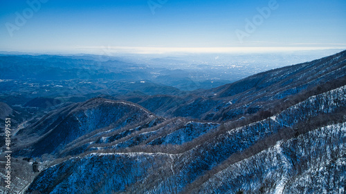 snow covered mountains