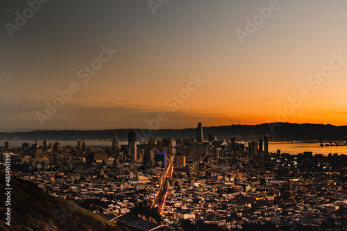 Sunrise at Twin Peaks, San Francisco, California 
