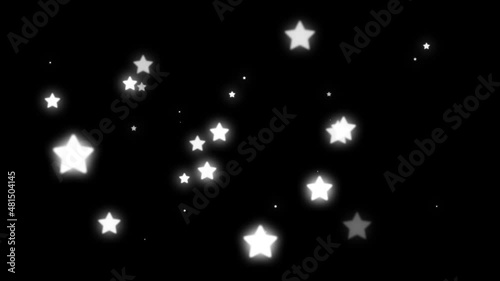 Wallpaper Mural 白色　スター　星　多角形　点滅　サイバー　デジタル　モーショングラフィックス
 Torontodigital.ca