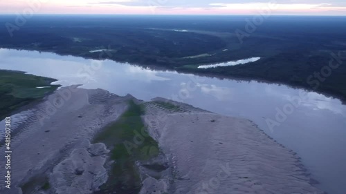 Wallpaper Mural Aerial View Of Amazon River At Sunrise In South America. - panning Torontodigital.ca