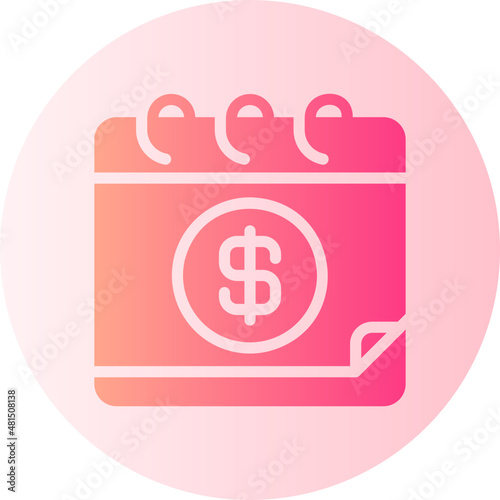 pay day gradient icon