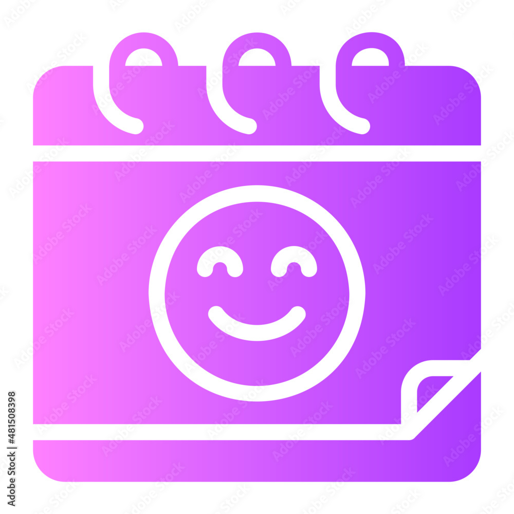 happy face gradient icon happy face gradient icon