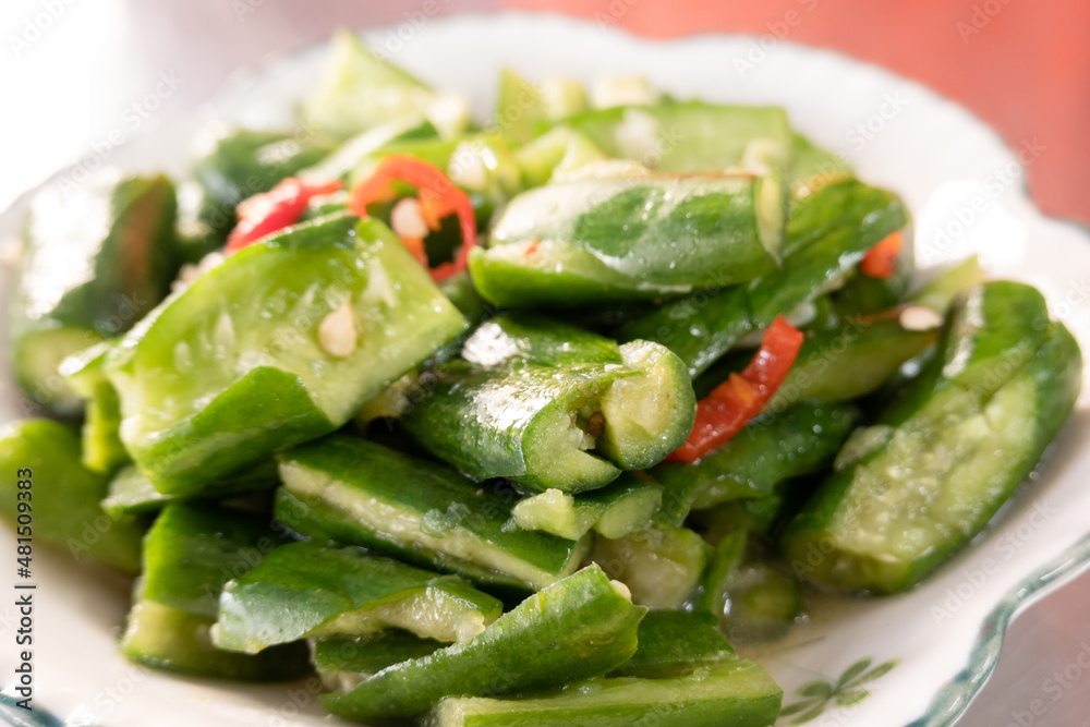 snacks of  pickled cucumbers