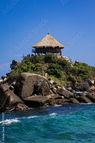 tropical island in the sea