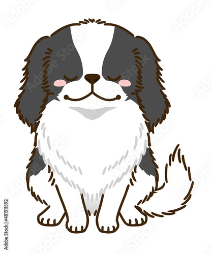 おじぎする狆