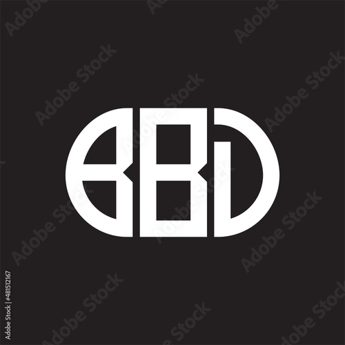 BBD letter logo design on black background. BBD creative initials letter logo concept. BBD letter design. photo