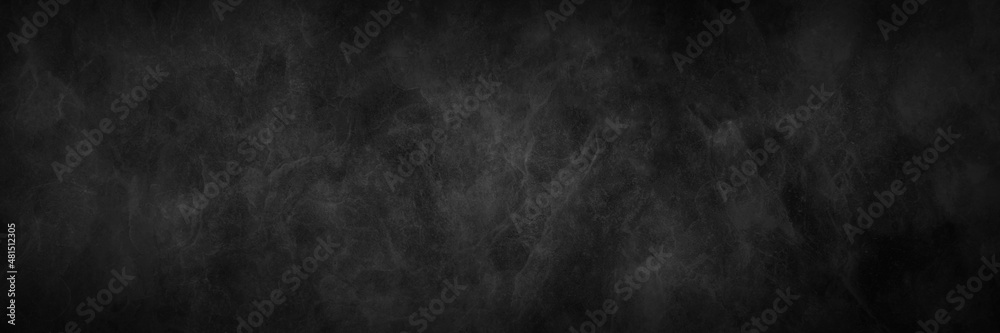 Black background with texture grunge, old vintage marbled stone wall, industrial black and gray banner - obrazy, fototapety, plakaty 