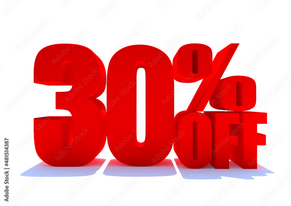 30 Percent off 3d Sign on White Background, Special Offer 30% Discount Tag, Sale Up to 30 Percent Off,big offer, Sale, Special Offer Label, Sticker, Tag, Banner, Advertising, offer Icon 30 Percent off 3d Sign on White Background, Special Offer 30% Discount Tag, Sale Up to 30 Percent Off,big offer, Sale, Special Offer Label, Sticker, Tag, Banner, Advertising, offer Icon