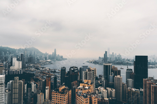 A view of the city of Hong Kong.