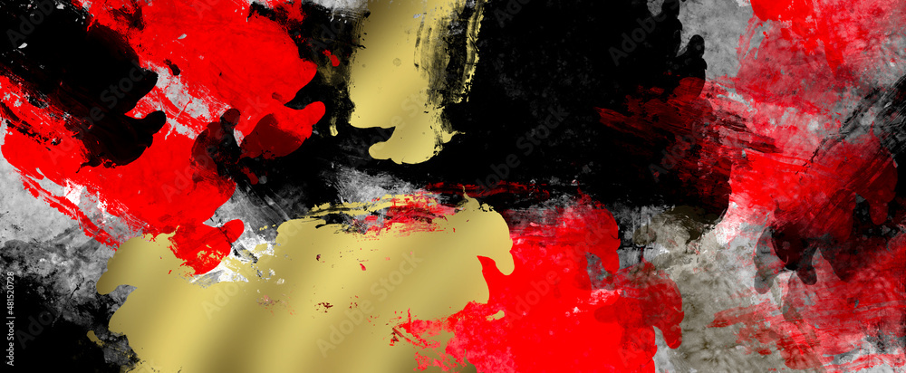 red and black abstract painting artwork background for wallpaper