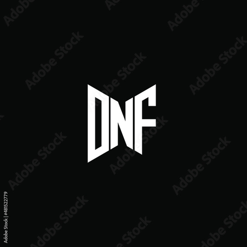 DNF letter logo creative design. DNF unique design photo