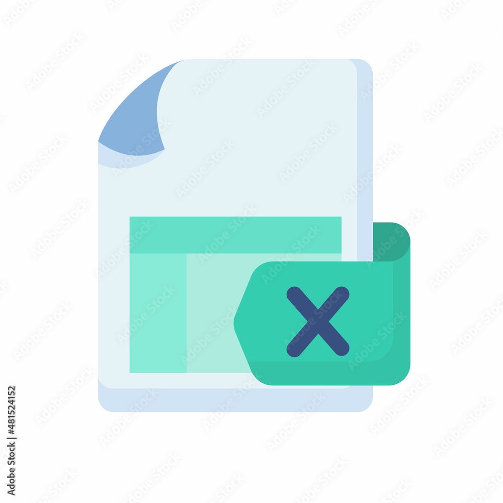 excel document file paper page sheet single isolated icon with flat style