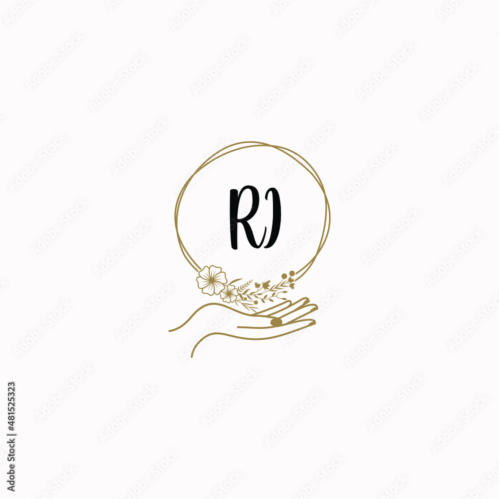 RI initial hand drawn wedding monogram logos RI initial hand drawn wedding monogram logos