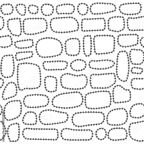Art & Illustration Seamless square, building material, seamless tile roof, wall