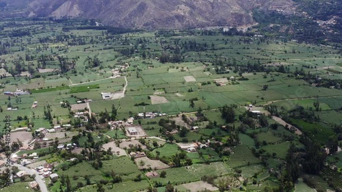 Farmland around Yungay, Ancash, Peru - UHD photo