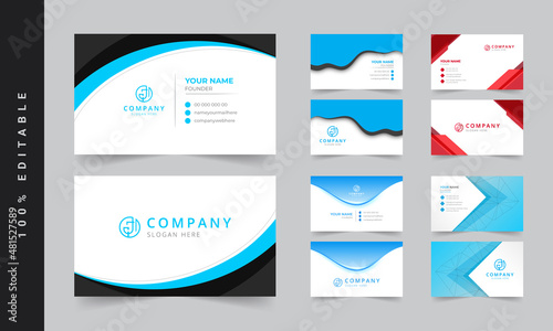 Modern business card template. Business card with photo, business card photography, business card layout. photography business cards. Blue business card, Orange business card, Yellow business card, Re