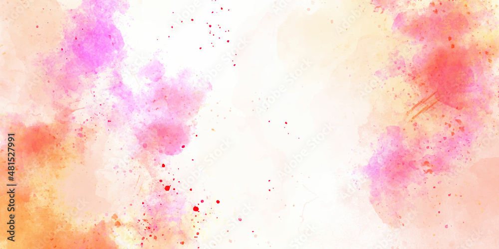 Abstract beautiful Colorful watercolor painting background, Colorful brush background. Abstract design watercolor picture painting illustration background.