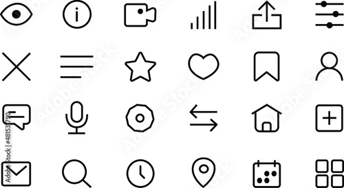 set of icons for android