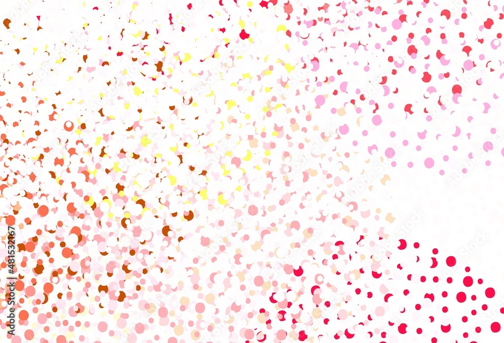 Light Green, Red vector pattern with spheres. Light Green, Red vector pattern with spheres.