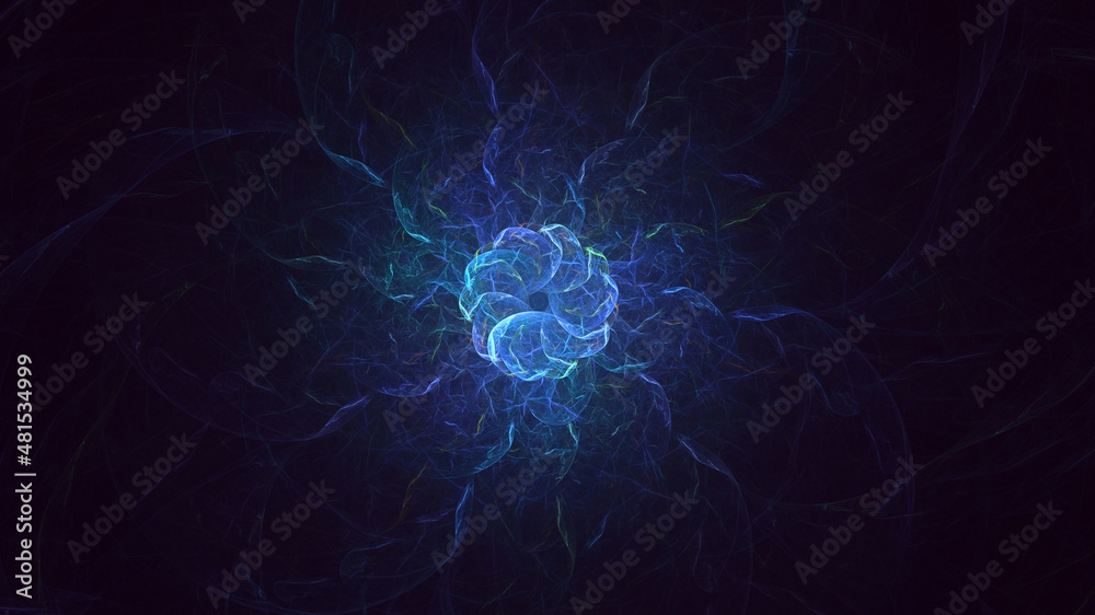 3D rendering abstract round light background 3D rendering abstract round light background