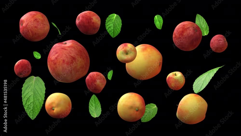 Fruit apples with alpha channel