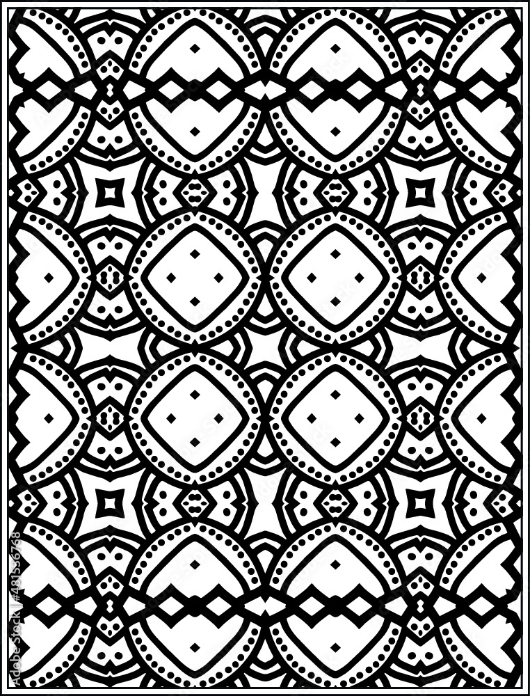 Coloring book coloring page kdp interior Stock Vector | Adobe Stock