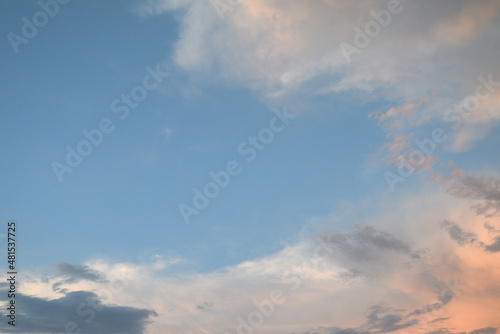 秋の夕焼け 雲 自然 空 風景写真 夕日