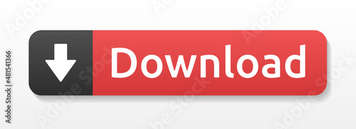 Download button. Download file or document button isolated on white background.