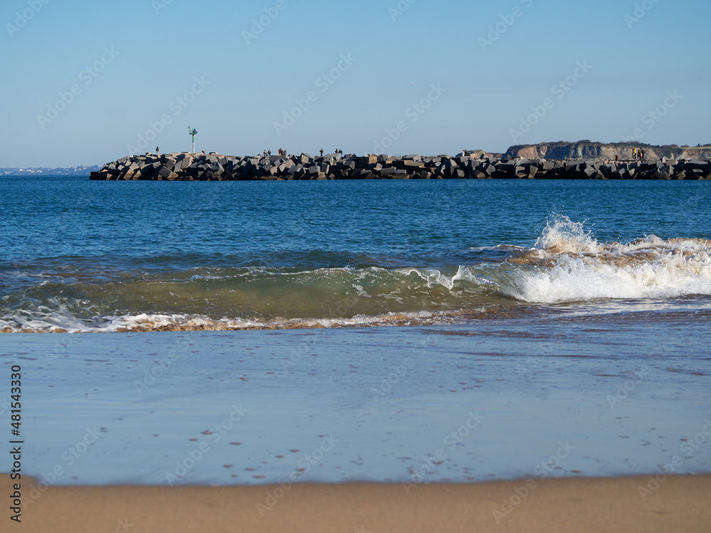 Hondarribia beach in Irun Spain