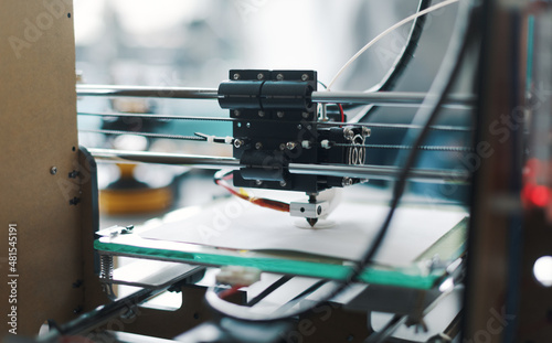 Obraz na płótnie 3D printer and tools on the laboratory desk