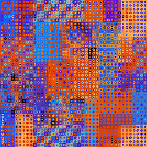 Geometric abstract pattern moire overlay style. Abstract square texture