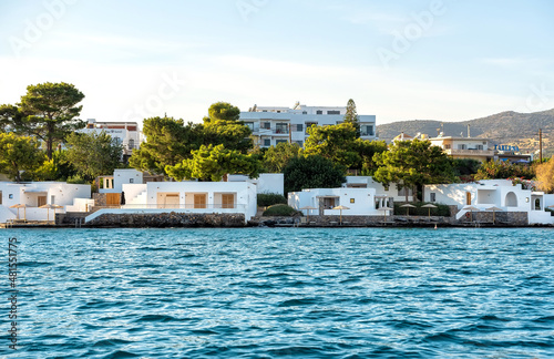 Luxury bungalows located waterfront. Elounda, Crete, Greece.
