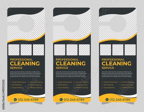 Door hanger design template, hotel knob design. Vector door hanger.	
