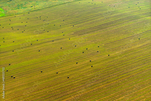 agricultural landscape shot from the air