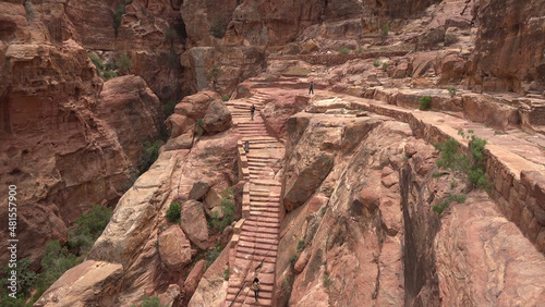 Al - Khubta Trail in Petra - Jordan, World Heritage Site