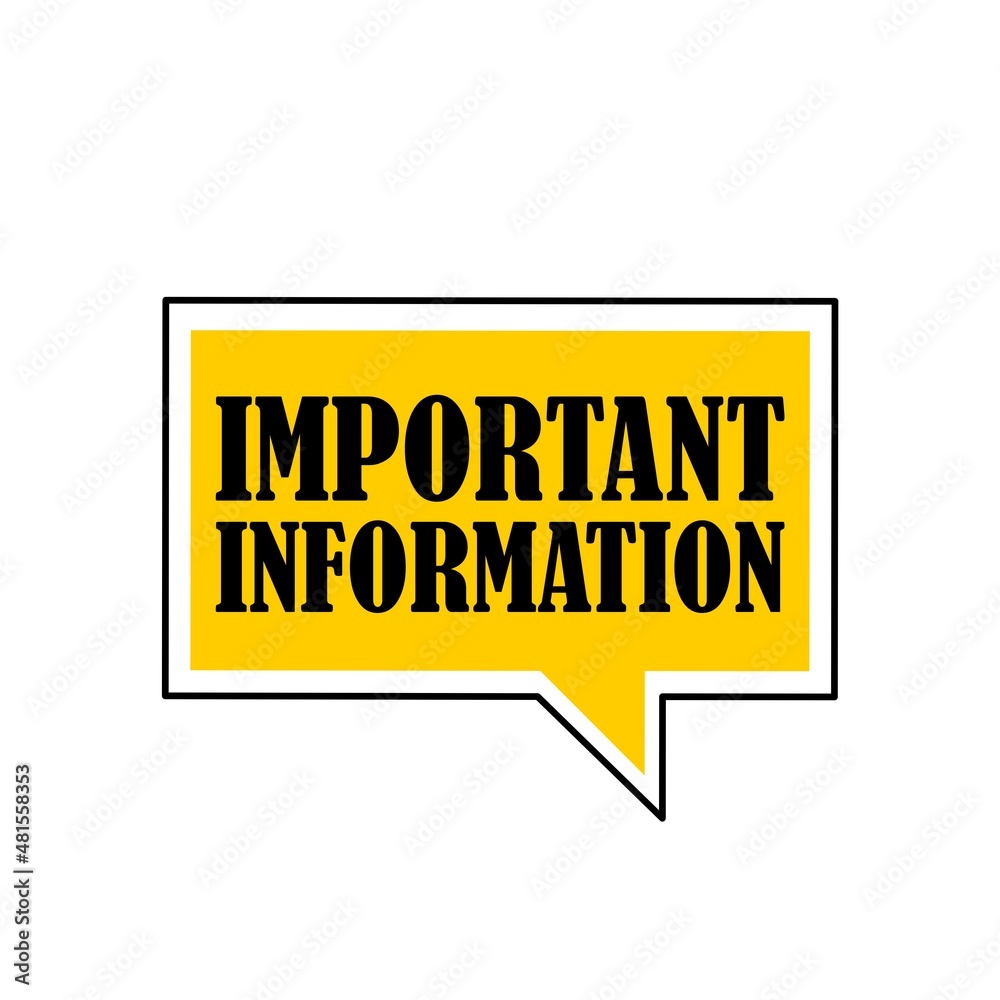 Important attention icon isolated on white background Important attention icon isolated on white background