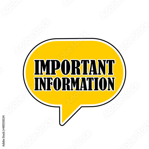 Important attention icon isolated on white background