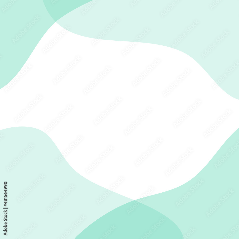 Green Mint Pastel Minimal Template Background.