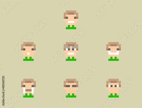 nft asset simple pixel face avatar selfie photo