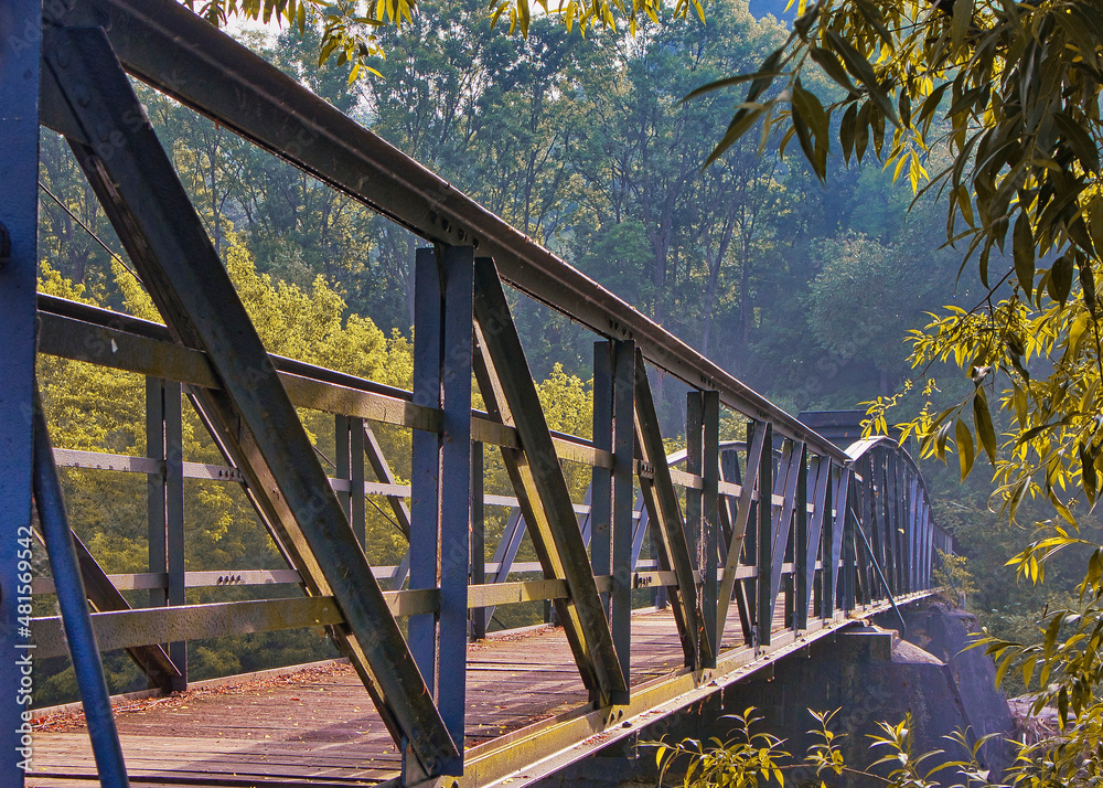 Brücke über die Saale in Kahla, Thüringen, Luther Weg, Saale Tal Brücke über die Saale in Kahla, Thüringen, Luther Weg, Saale Tal