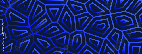 Navy blue fresh geometric universal vector background for business presentati...