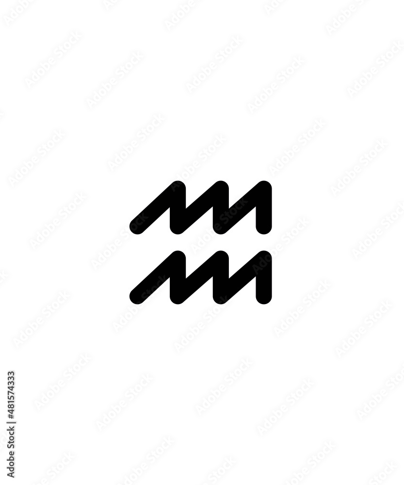 Obraz premium Aquarius Icon