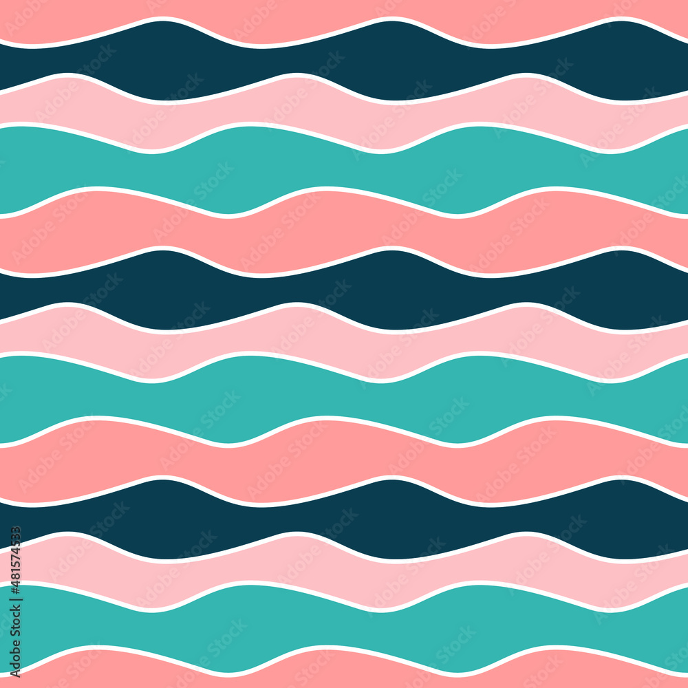 seamless pattern with colorful waves seamless pattern with colorful waves