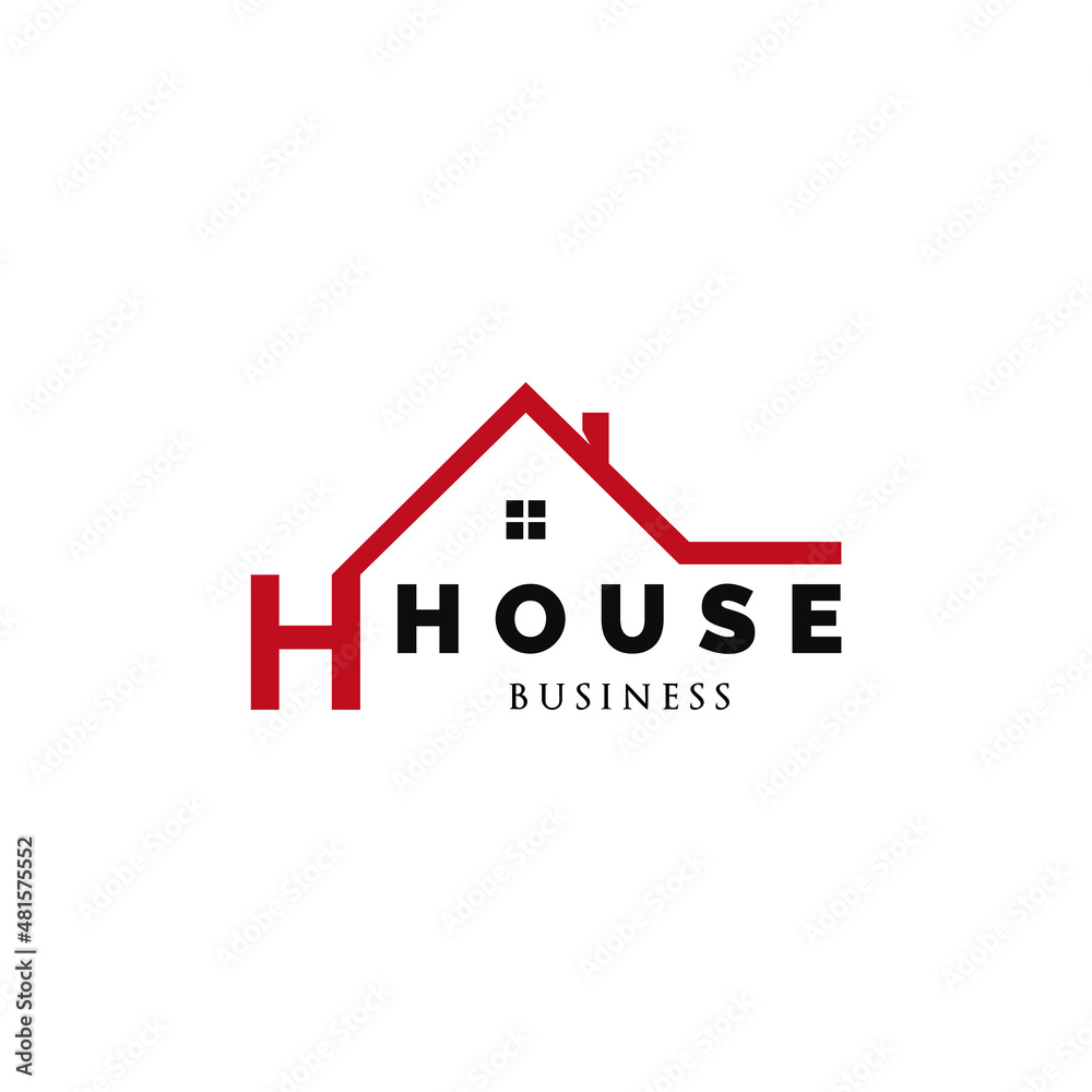 Initial letter H house icon logo design inspiration Stock Vector ...