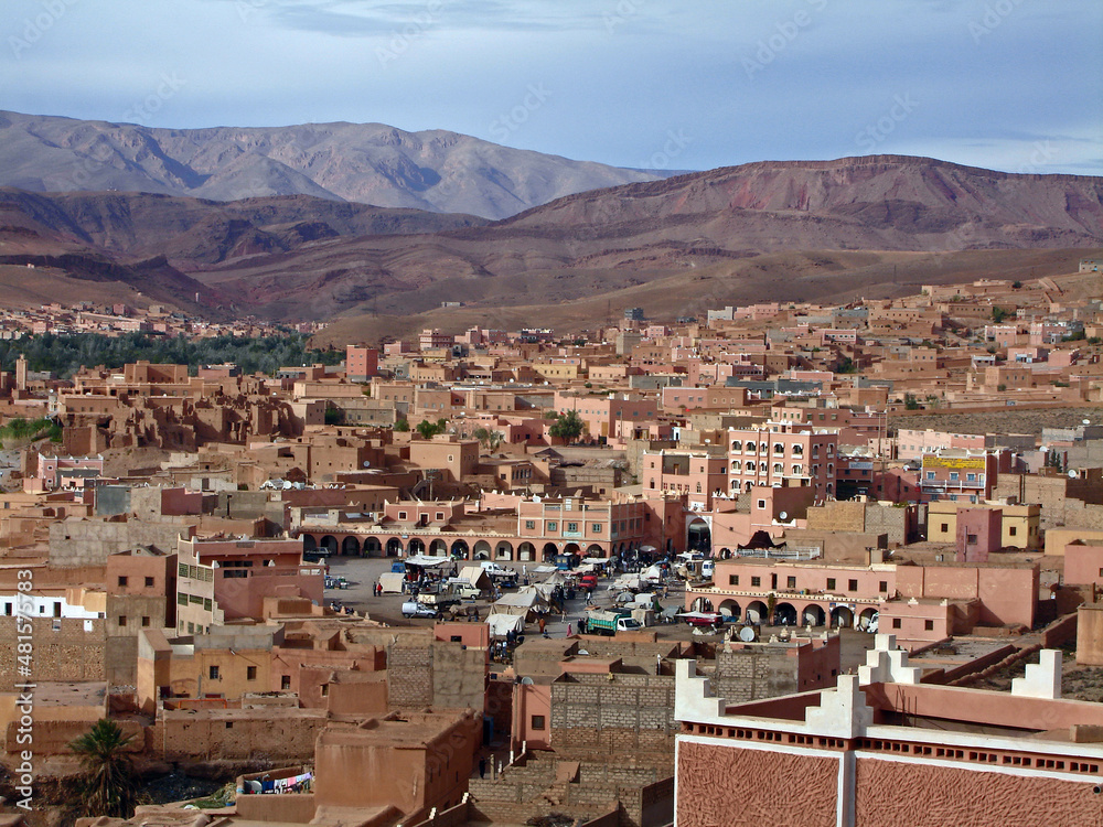 Stadt im Hohen Atlas, Marokko