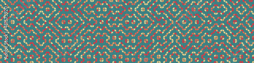 Abstract Geometric Pattern generative computational art illustration