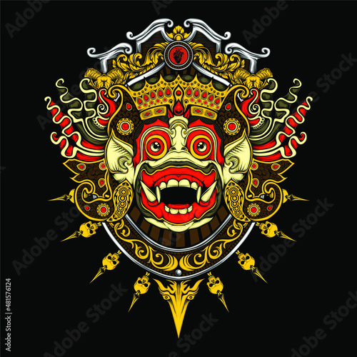 balinese barong illustration
