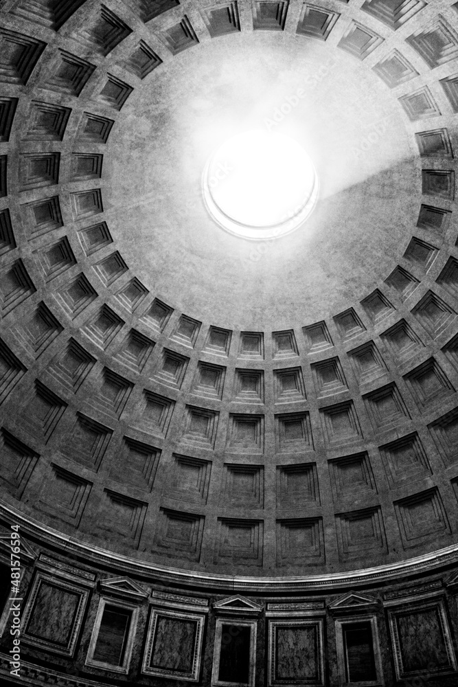 Roof of Pantheon in Rome