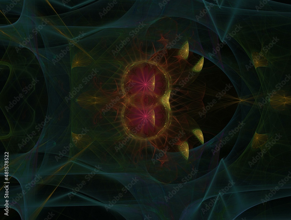 Imaginatory fractal abstract background Image