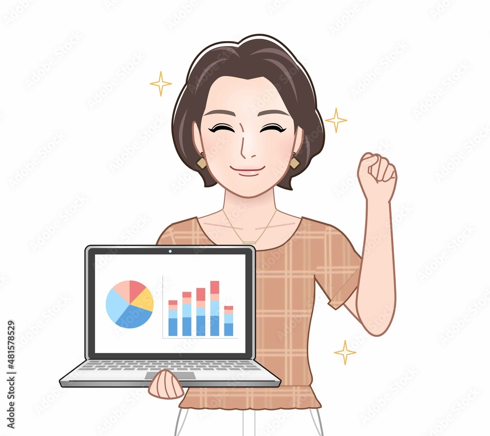 夏服を着ている女性ビジネスシーン